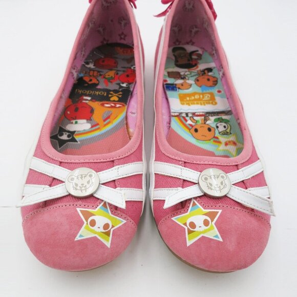 RARE NEW Tokidoki x ASICS Onitsuka Tiger Lunetta Flats Pink EU 40 US 8.5 BNIB - Picture 10 of 14